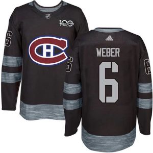 Herren Montreal Canadiens Eishockey Trikot Shea Weber 6 1917-2017 100th Anniversary Schwarz Authentic